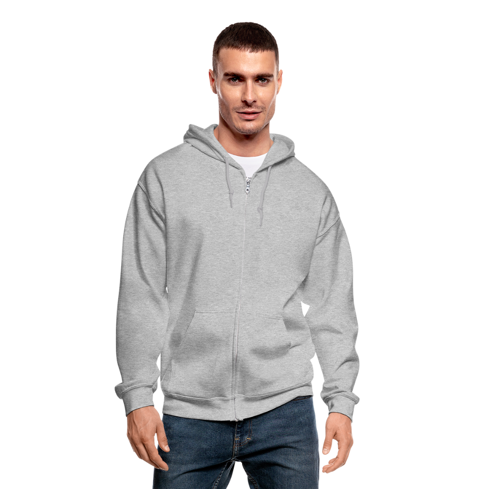 Gildan Heavy Blend Adult Zip Hoodie - heather gray