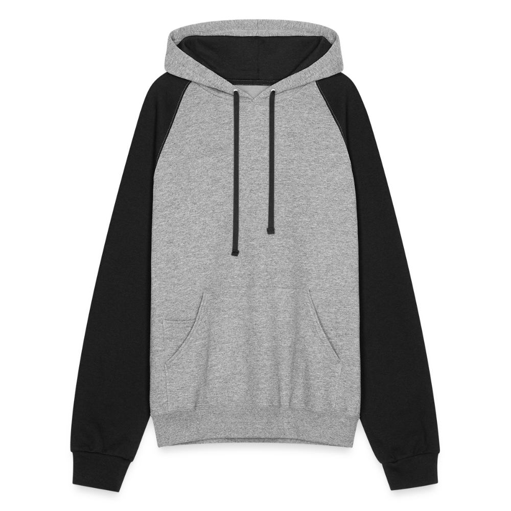 Colorblock Hoodie - heather gray/black