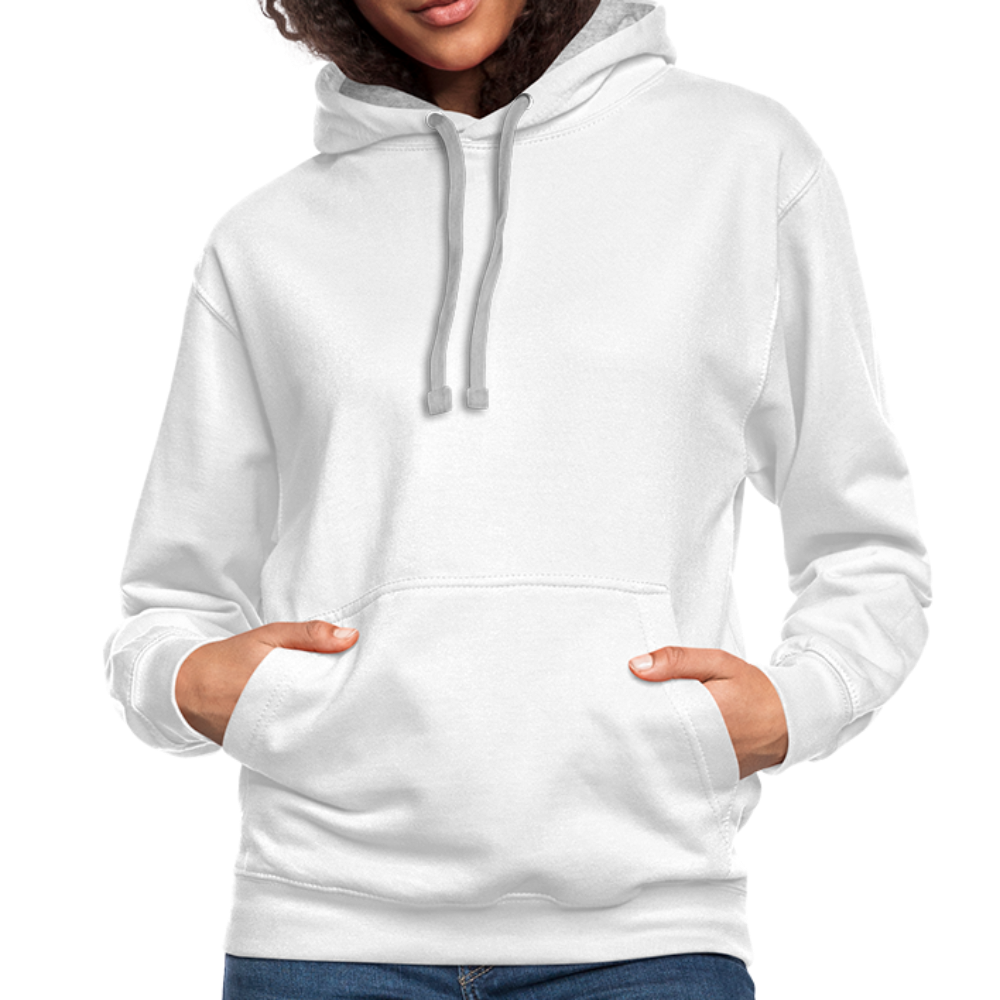 Contrast Hoodie - white/gray