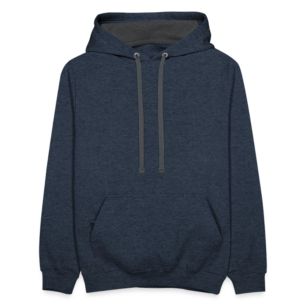 Contrast Hoodie - indigo heather/asphalt