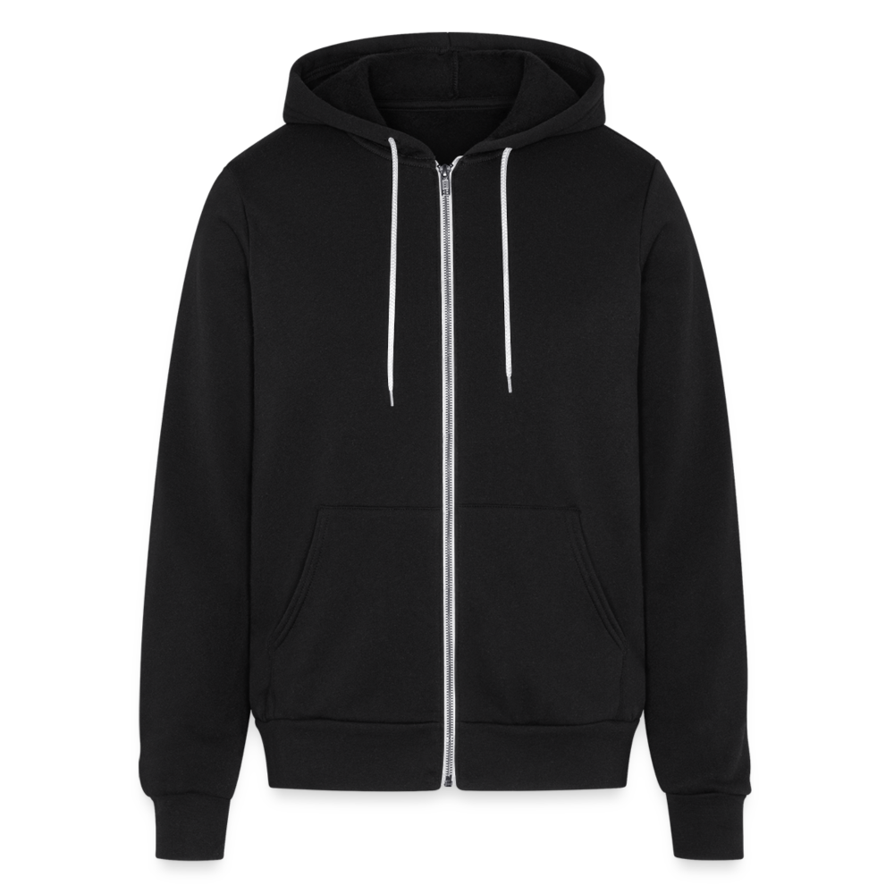 Bella + Canvas Unisex Full Zip Hoodie - black