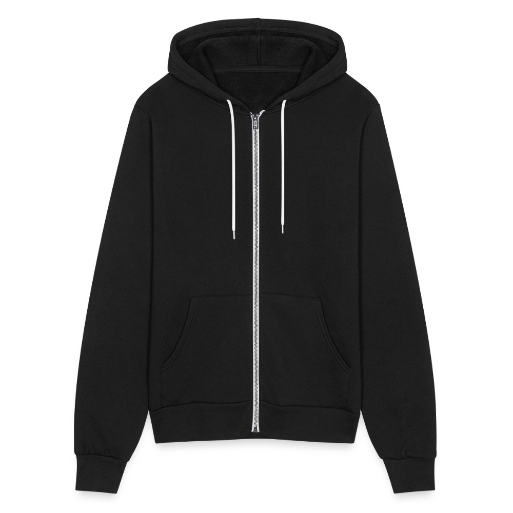 Bella + Canvas Unisex Full Zip Hoodie - black