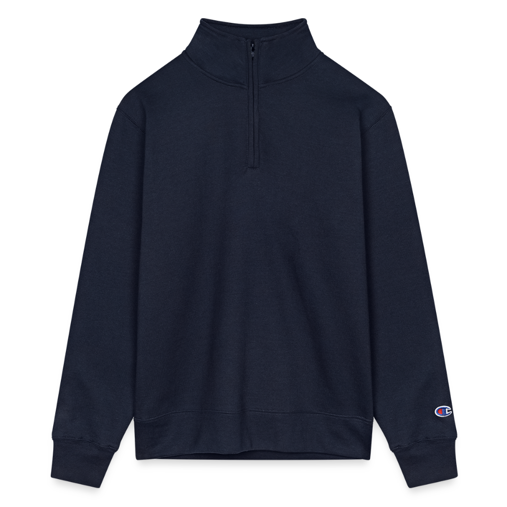 Champion Unisex 1/4 Zip Pullover Sweatshirt - navy