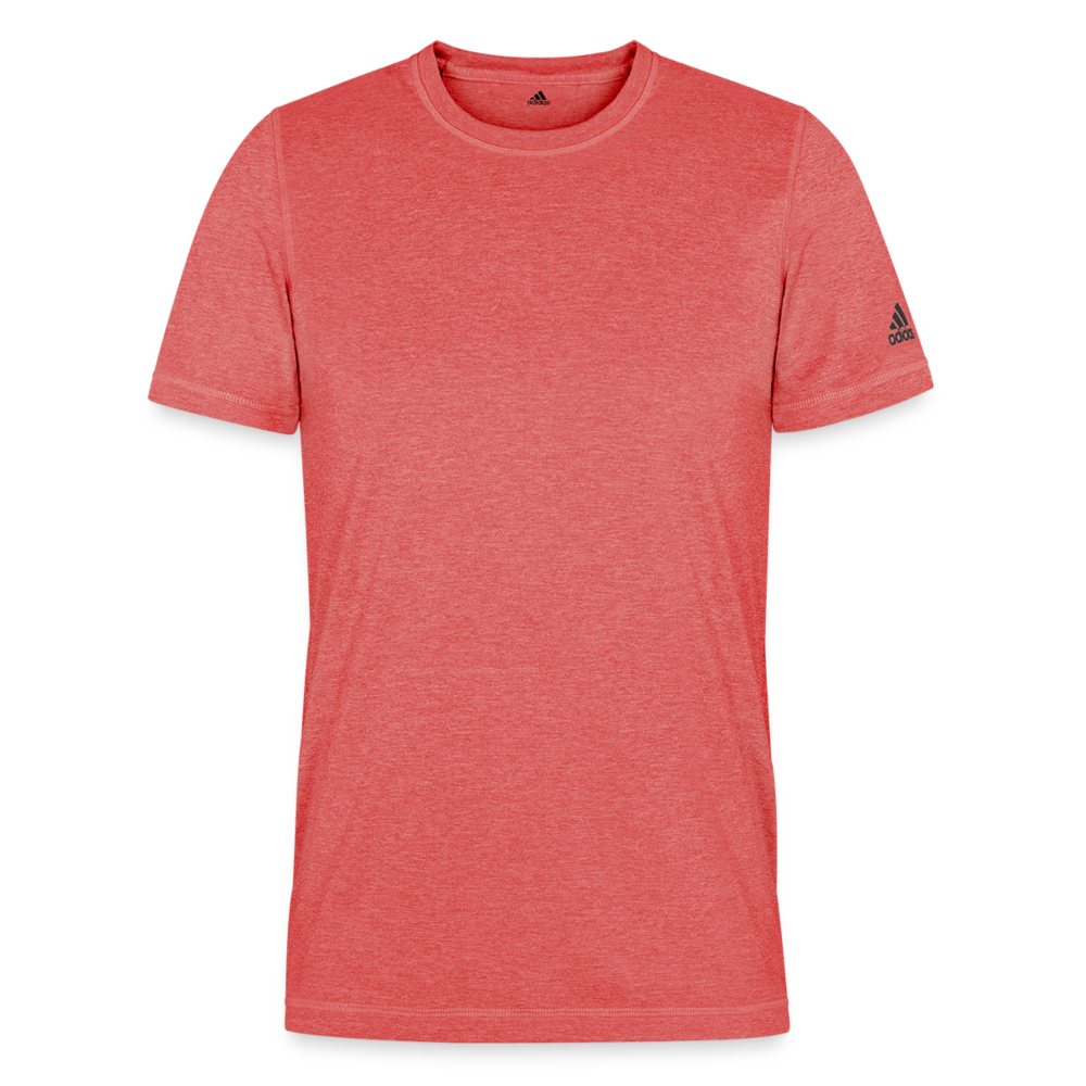 Adidas Men's Recycled Performance T-Shirt - mid heather red