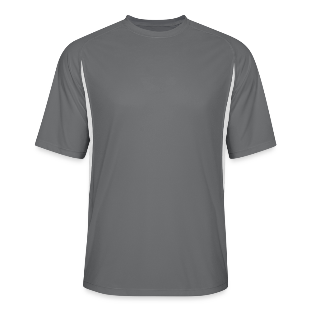 Men’s Cooling Performance Color Blocked Jersey - dark gray/white