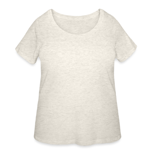 Women’s Curvy T-Shirt - heather oatmeal