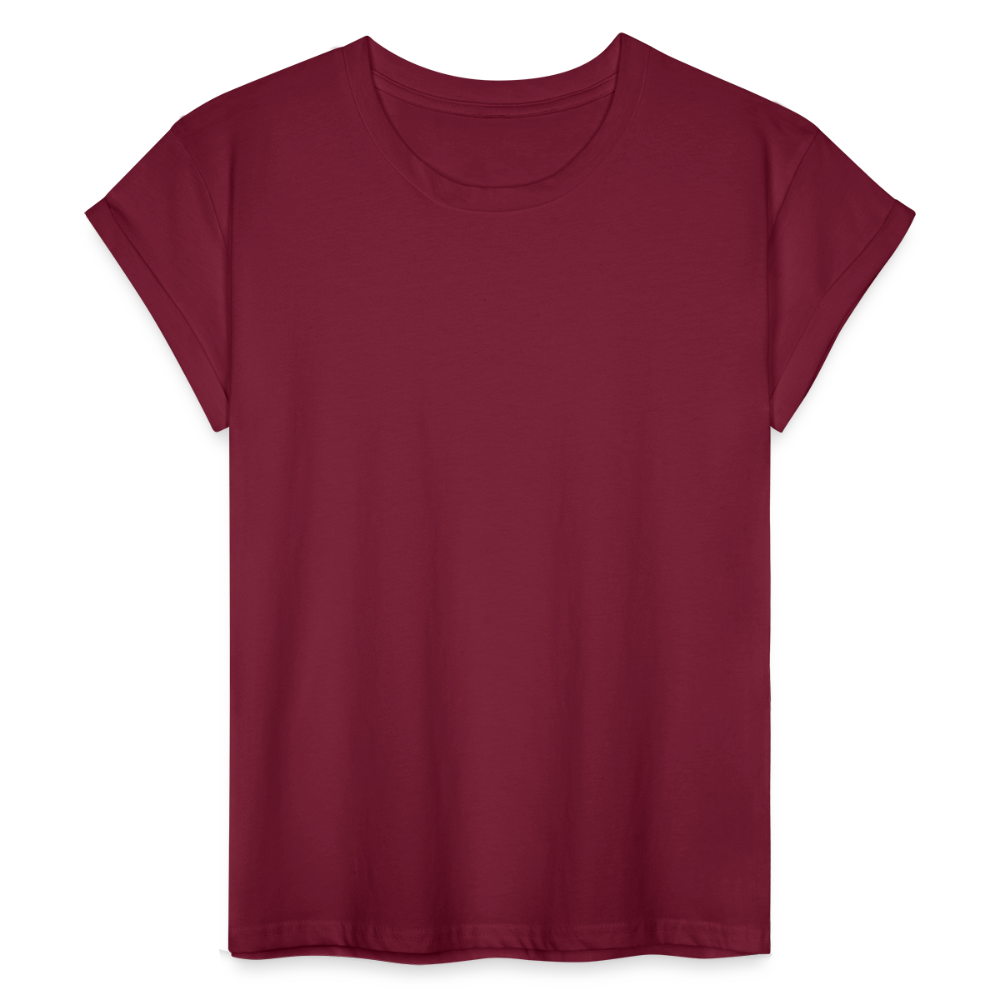 Women's Relaxed Fit T-Shirt - burgundy