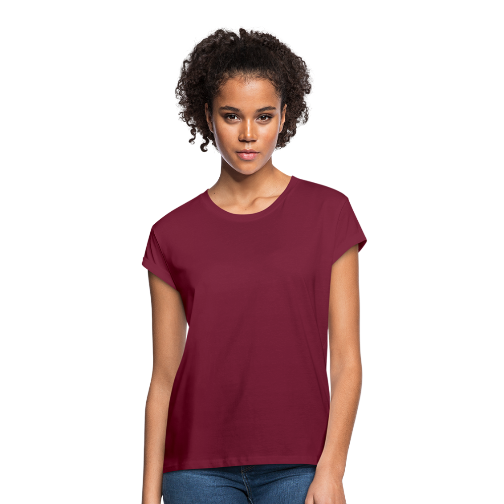 Women's Relaxed Fit T-Shirt - burgundy