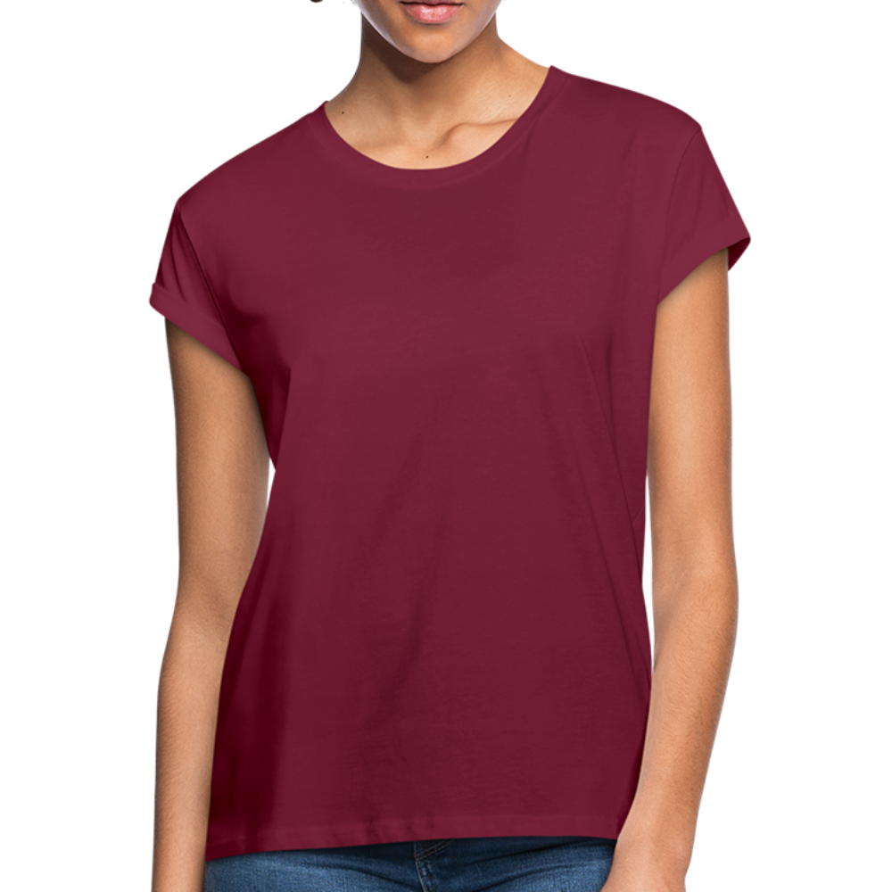 Women's Relaxed Fit T-Shirt - burgundy