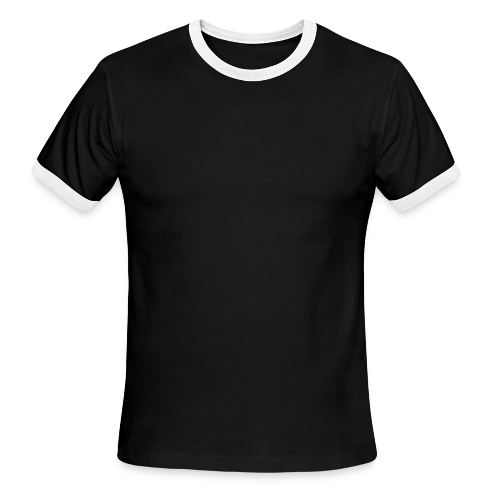 Men's Ringer T-Shirt - black/white