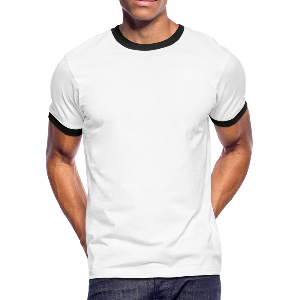 Men's Ringer T-Shirt - white/black