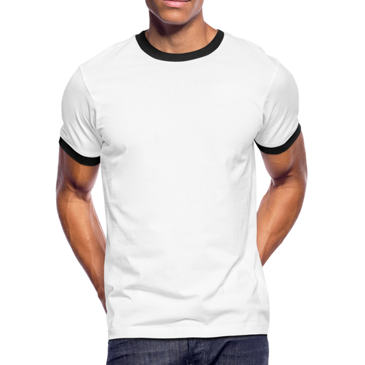 Men's Ringer T-Shirt - white/black