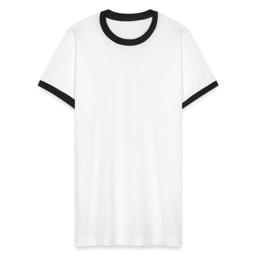 Men's Ringer T-Shirt - white/black