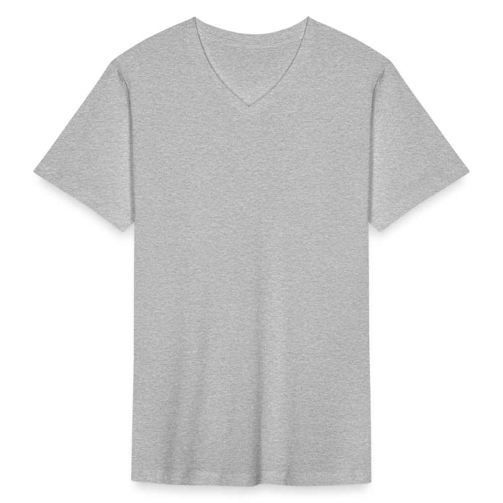 Men's V-Neck T-Shirt - heather gray