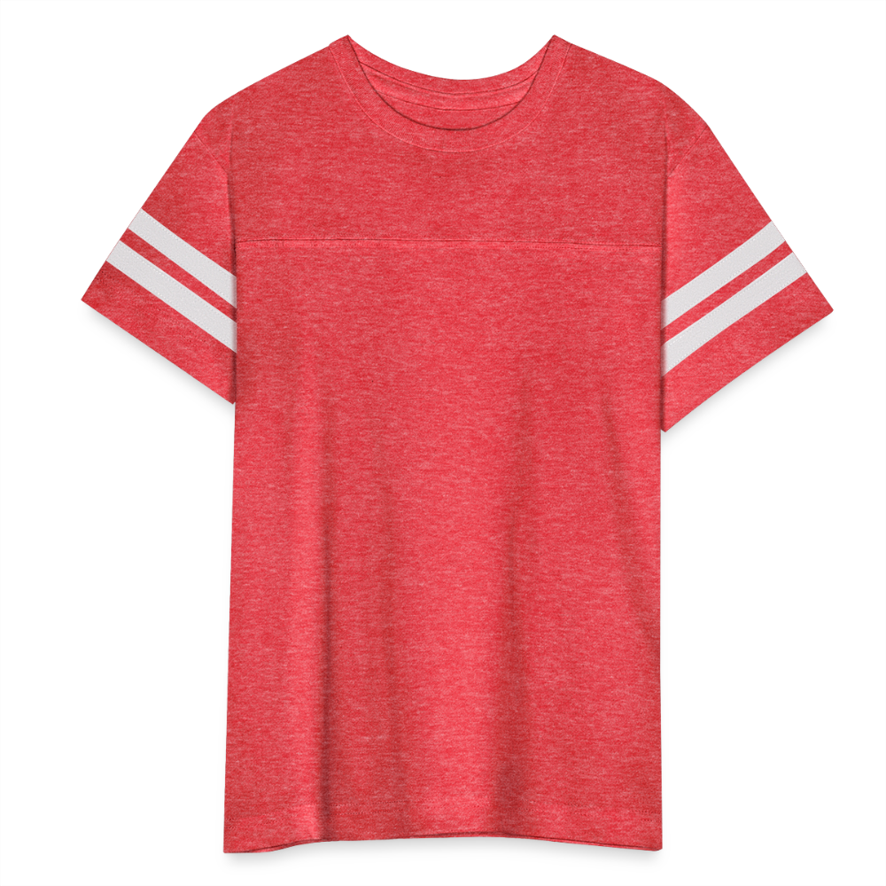 Kid's Football Tee - vintage red/white