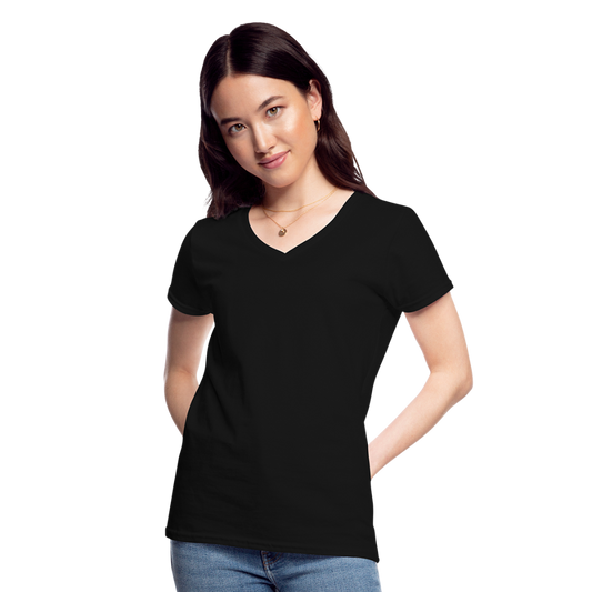 Women's V-Neck T-Shirt - black