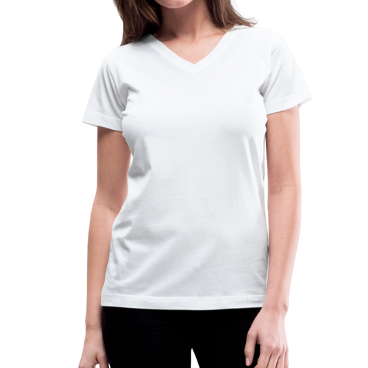 Women's V-Neck T-Shirt - white