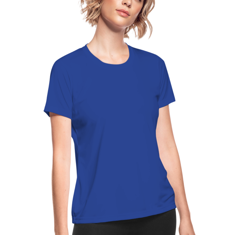 Women's Moisture Wicking Performance T-Shirt - royal blue