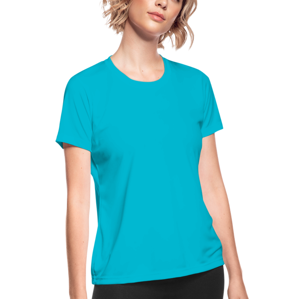 Women's Moisture Wicking Performance T-Shirt - turquoise