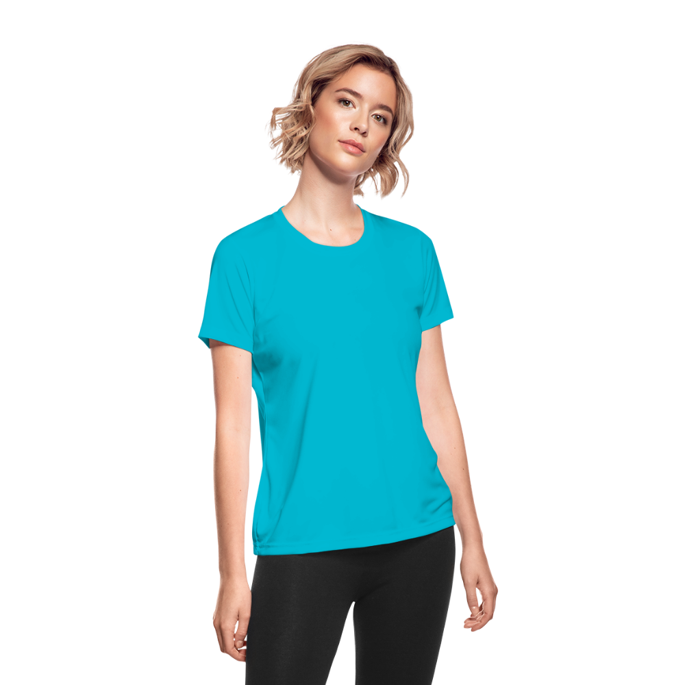 Women's Moisture Wicking Performance T-Shirt - turquoise