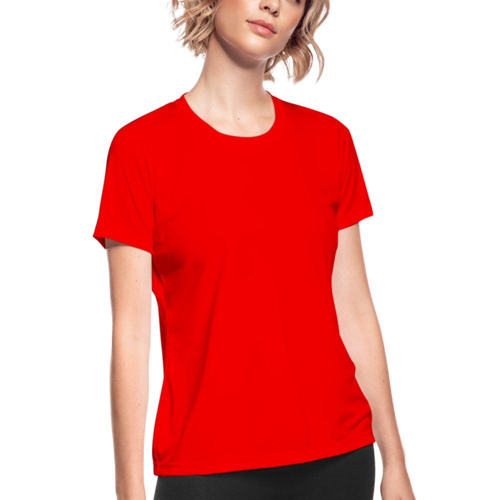 Women's Moisture Wicking Performance T-Shirt - red