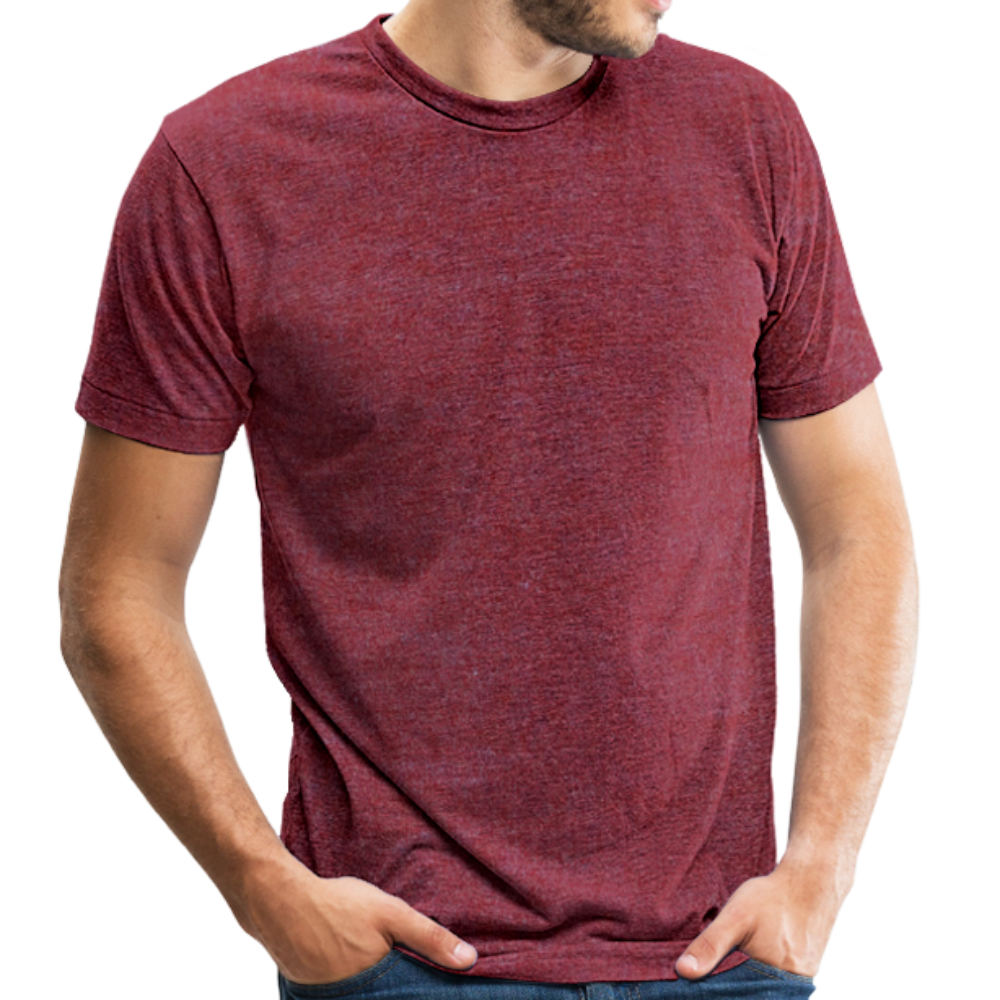 Unisex Tri-Blend T-Shirt - heather cranberry