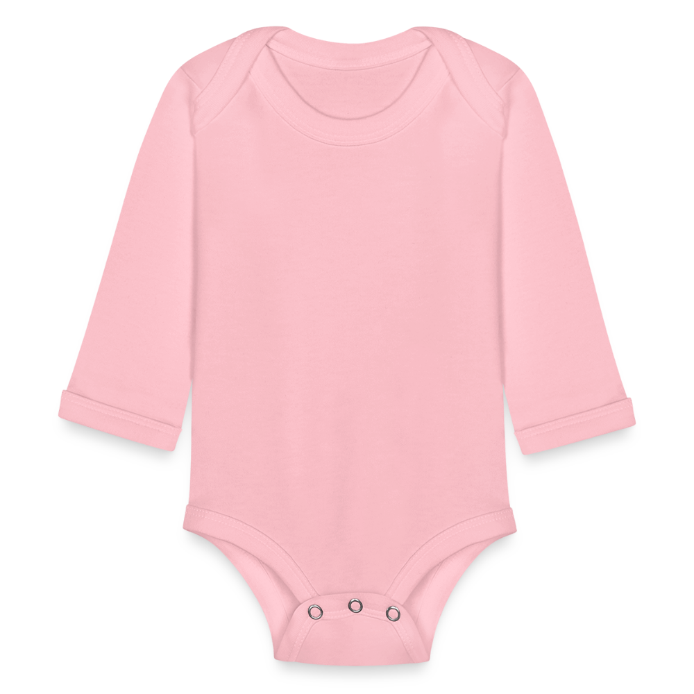 Organic Long Sleeve Baby Bodysuit - light pink