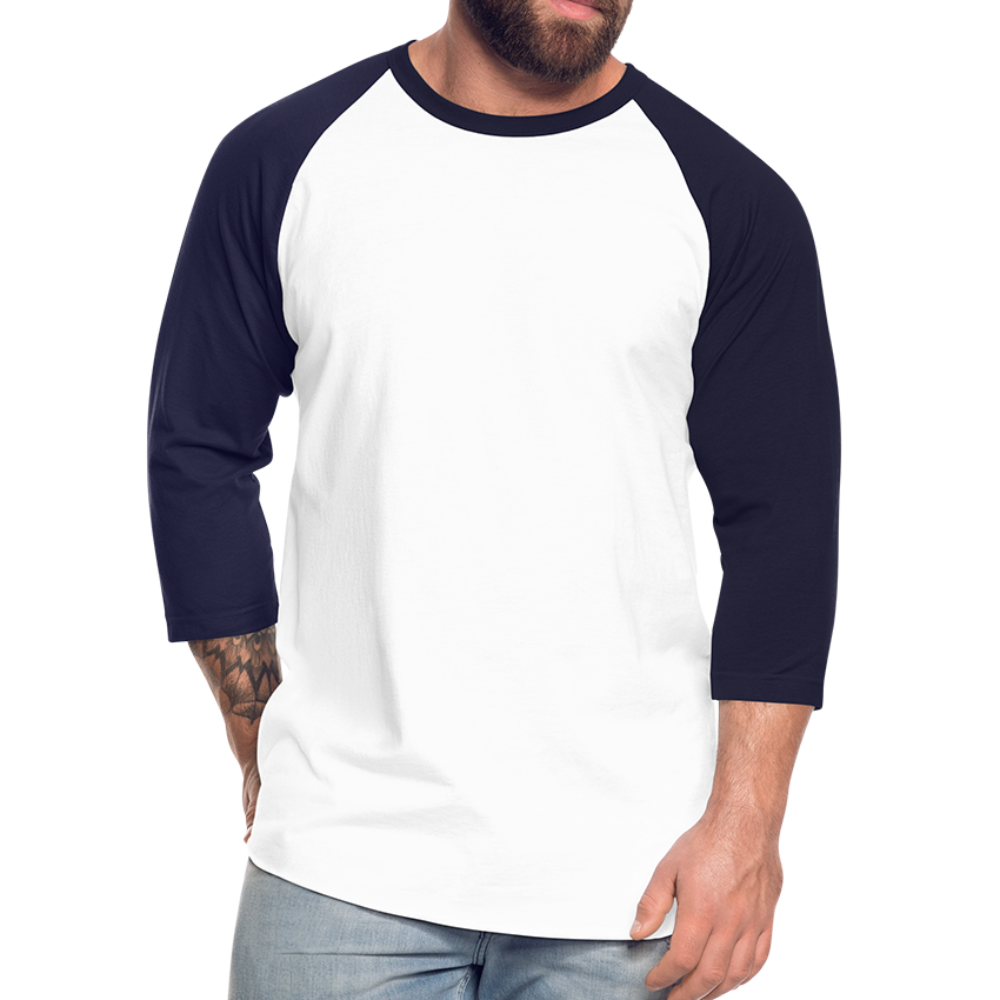 Baseball T-Shirt - white/navy