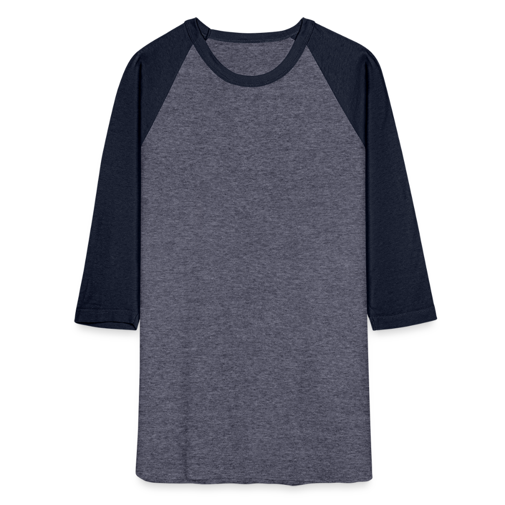 Baseball T-Shirt - heather blue/navy