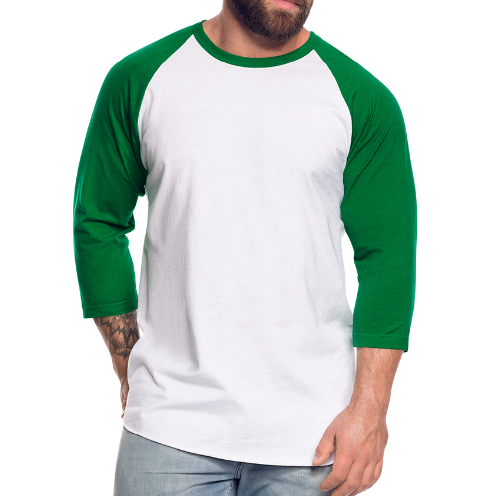 Baseball T-Shirt - white/kelly green