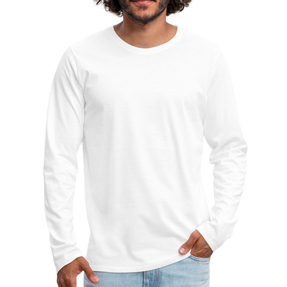 Men's Premium Long Sleeve T-Shirt - white