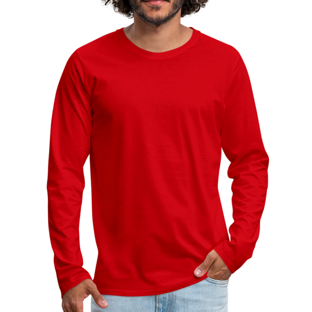 Men's Premium Long Sleeve T-Shirt - red