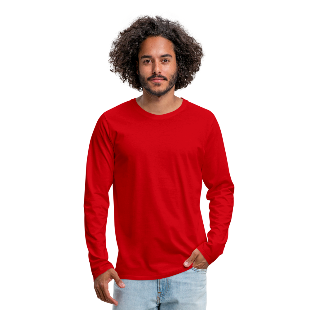 Men's Premium Long Sleeve T-Shirt - red