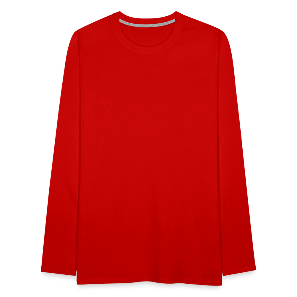 Men's Premium Long Sleeve T-Shirt - red