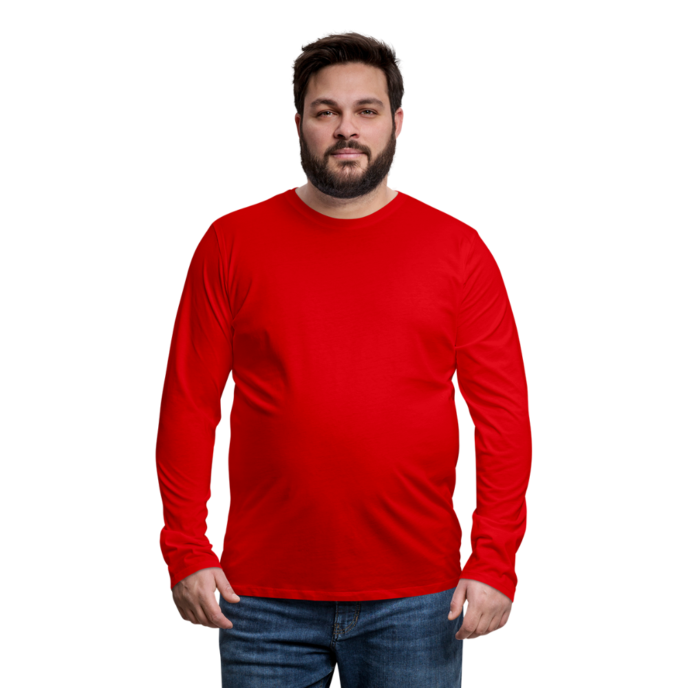 Men's Premium Long Sleeve T-Shirt - red