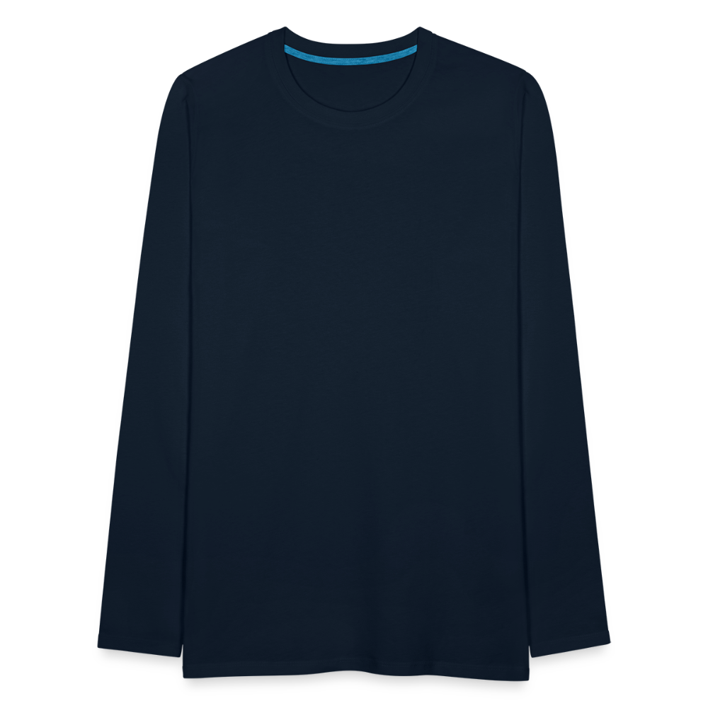 Men's Premium Long Sleeve T-Shirt - deep navy