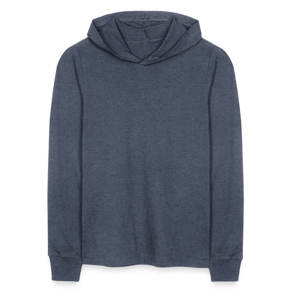 Unisex Long Sleeve Hoodie Shirt - heather navy