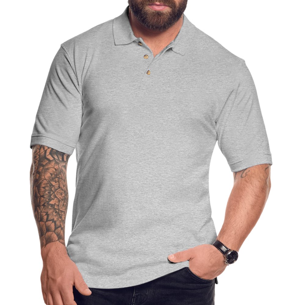 Men's Pique Polo Shirt - heather gray