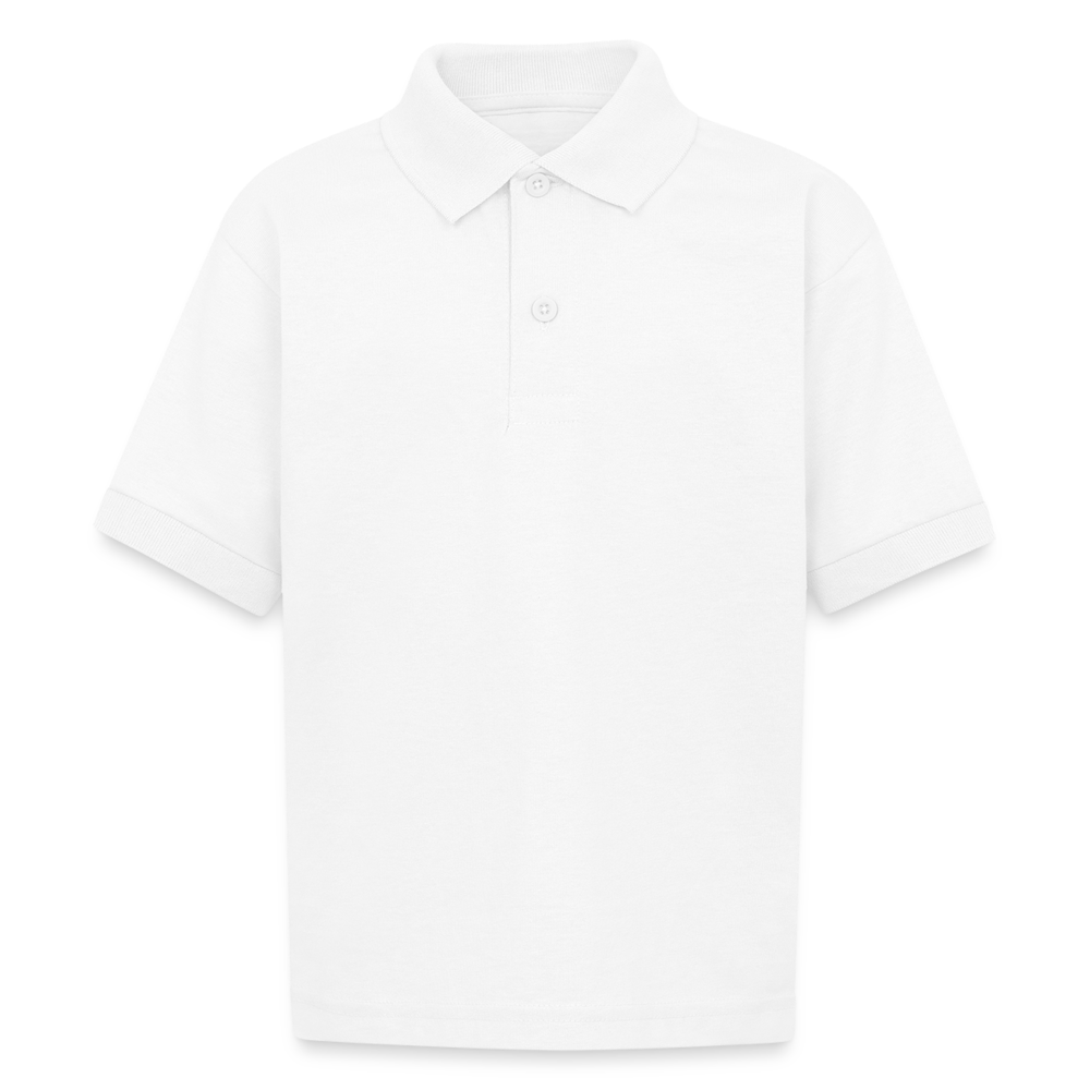 Gildan Kid's 50/50 Jersey Polo - white