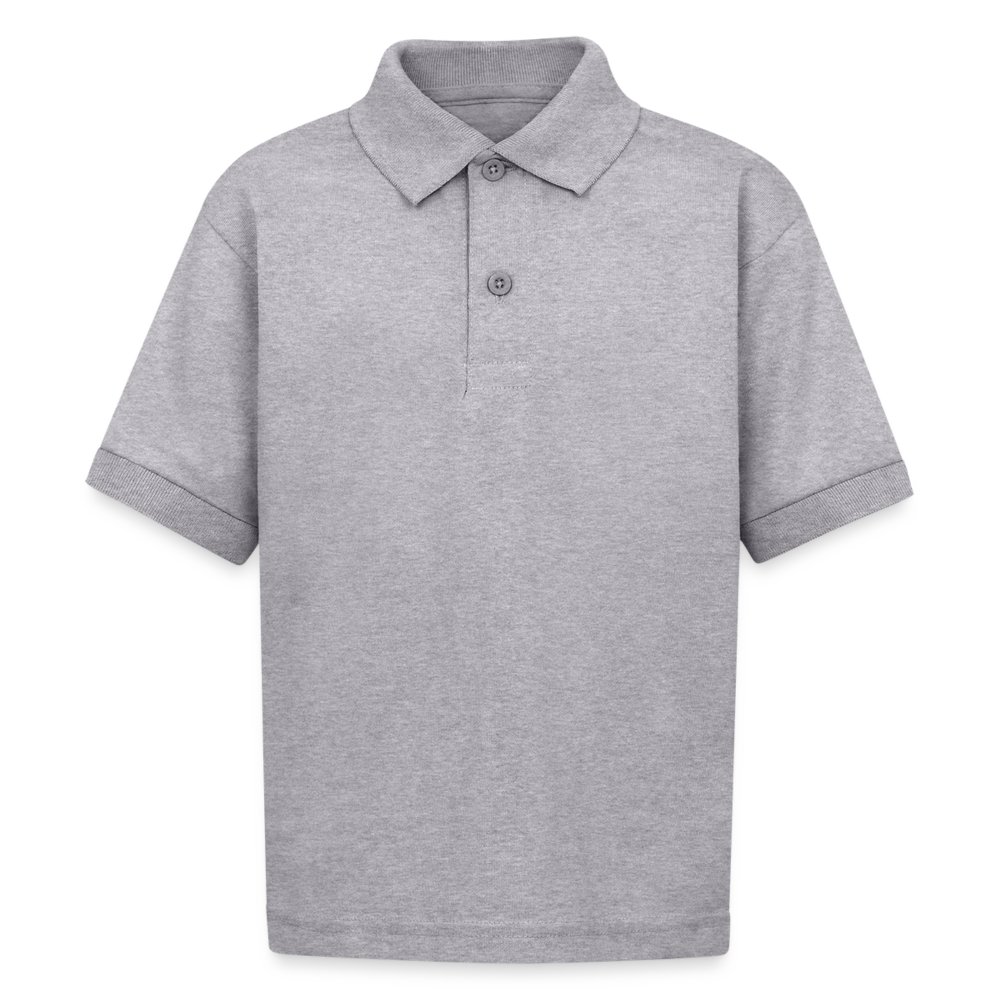 Gildan Kid's 50/50 Jersey Polo - heather gray