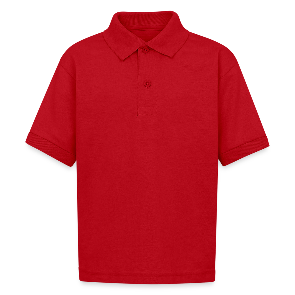 Gildan Kid's 50/50 Jersey Polo - red