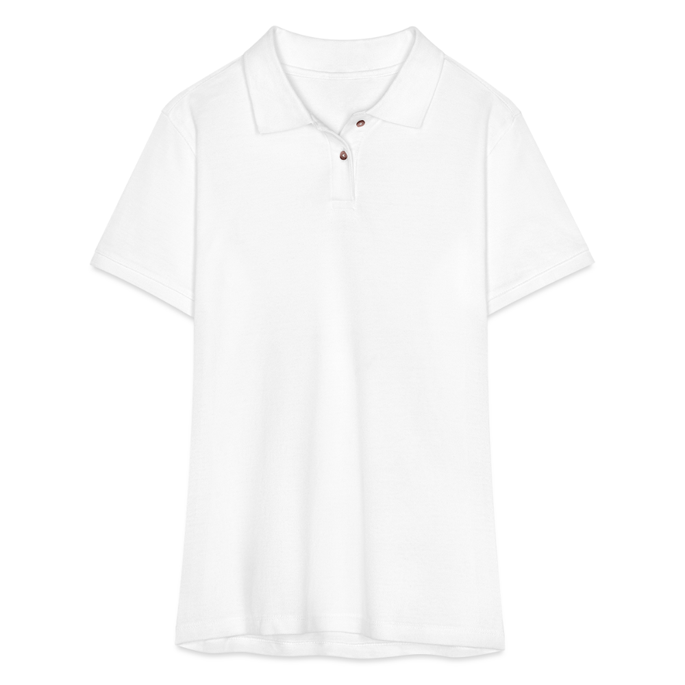 Women's Pique Polo Shirt - white