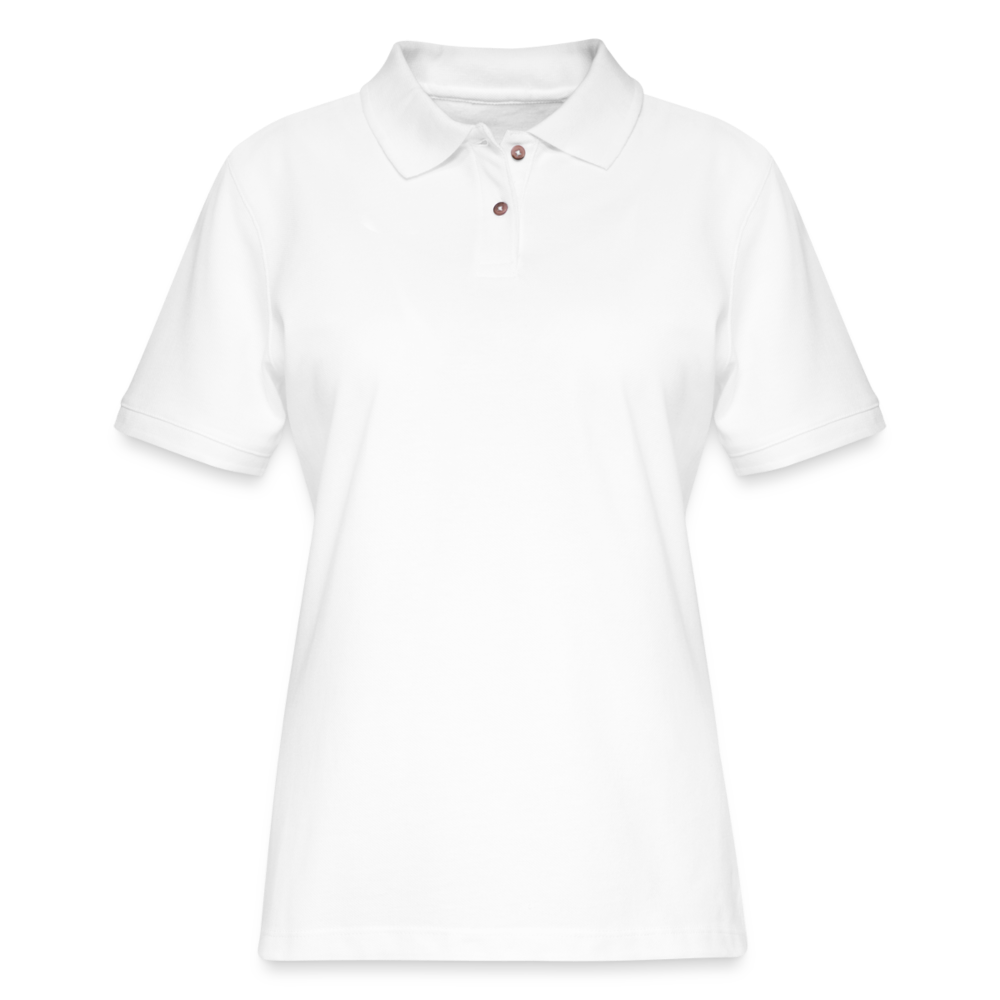 Women's Pique Polo Shirt - white