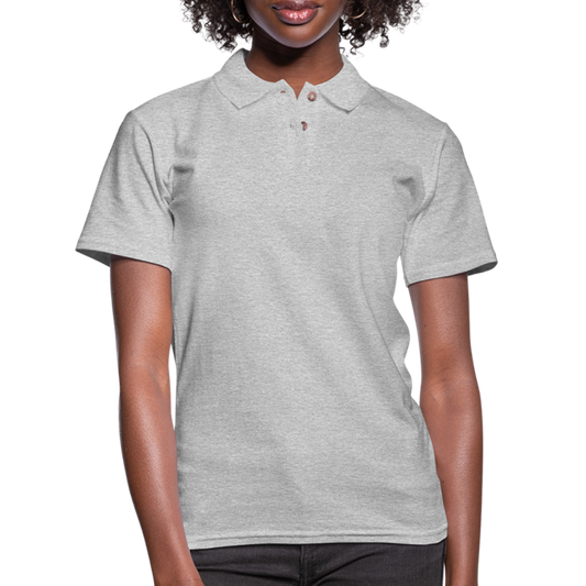 Women's Pique Polo Shirt - heather gray