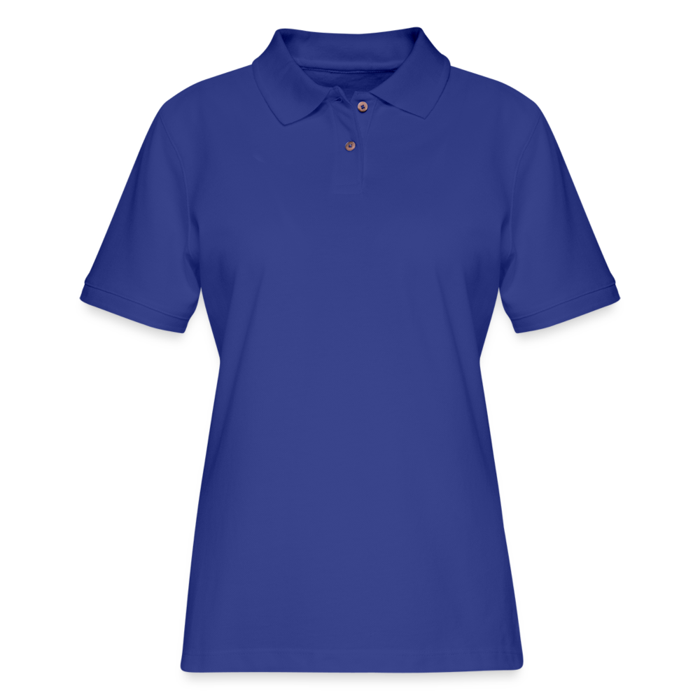 Women's Pique Polo Shirt - royal blue