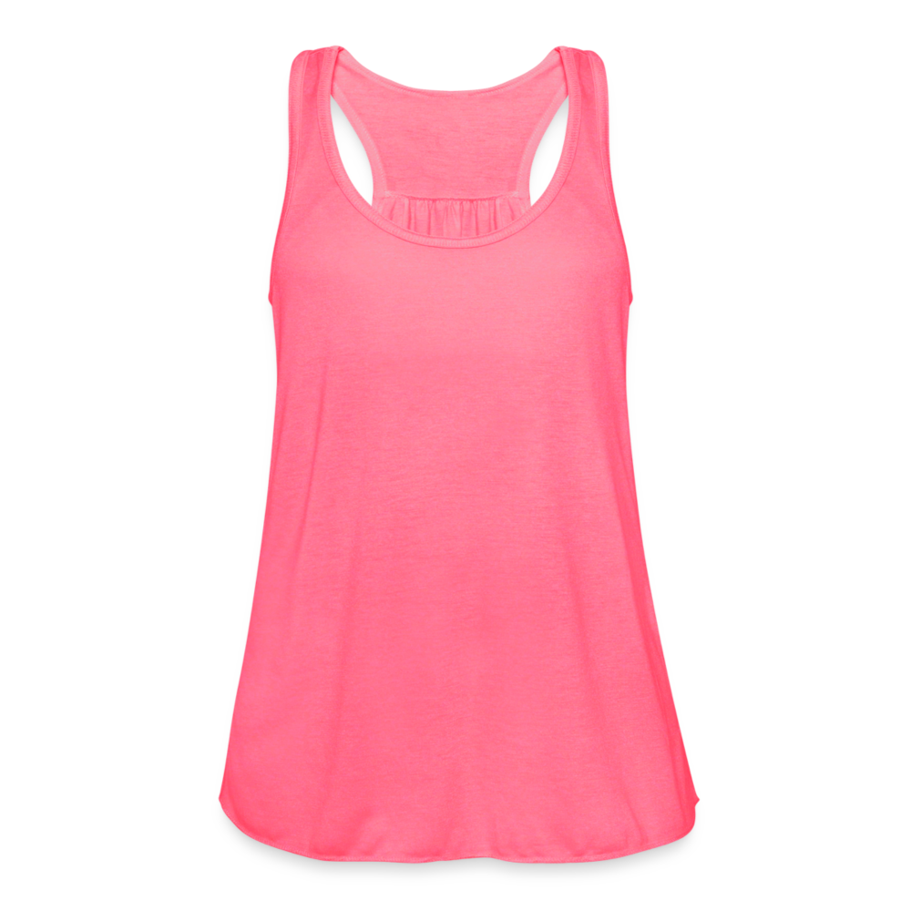 Women's Flowy Tank Top by Bella - neon pink