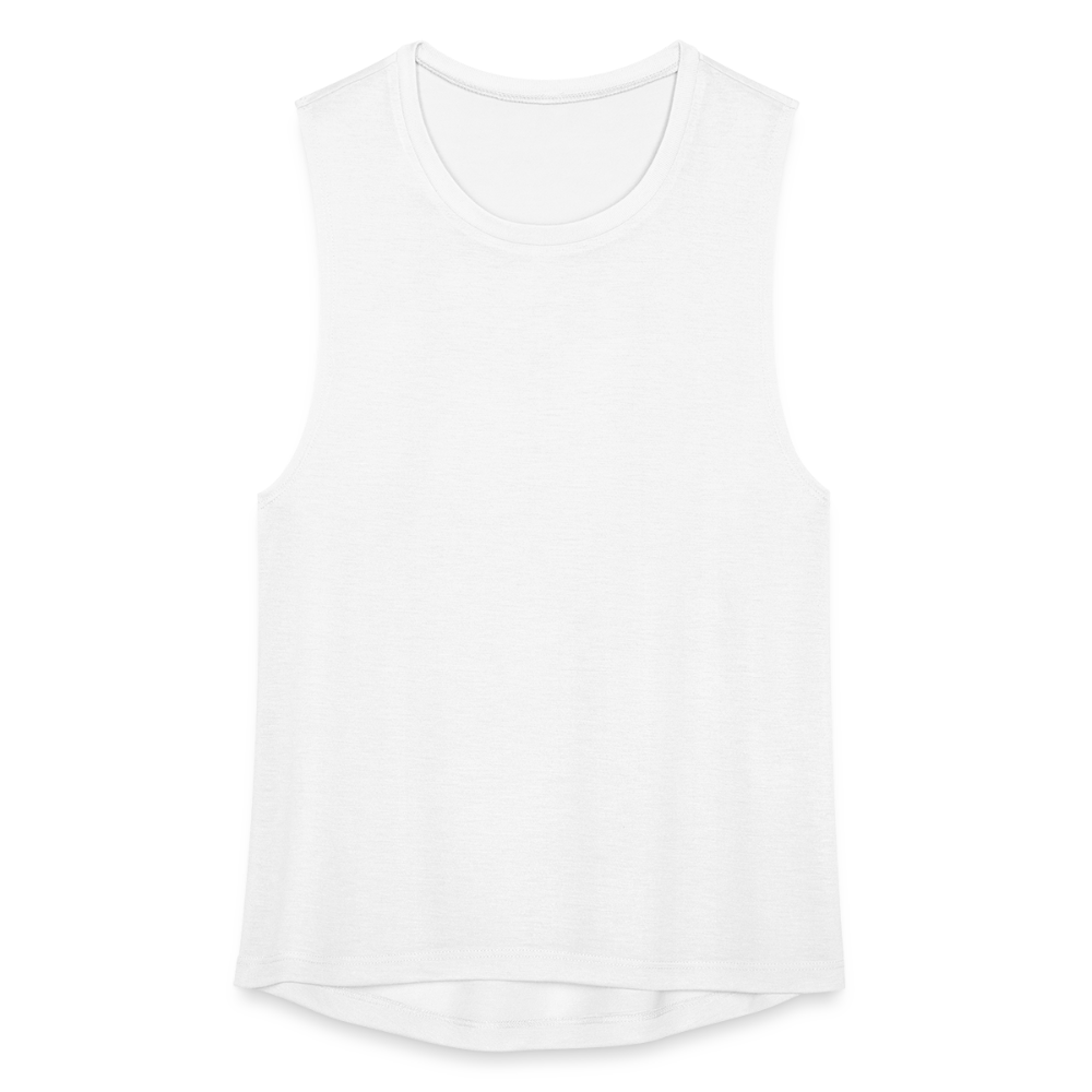 Women's Flowy Muscle Tank by Bella - white