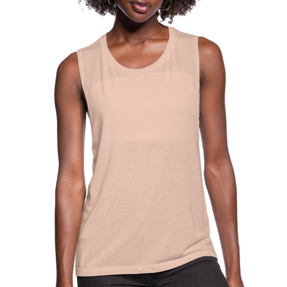 Women's Flowy Muscle Tank by Bella - peach