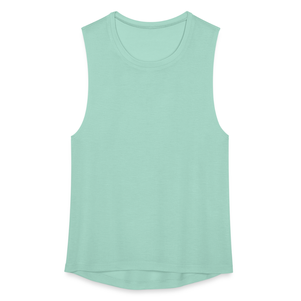 Women's Flowy Muscle Tank by Bella - dusty mint blue