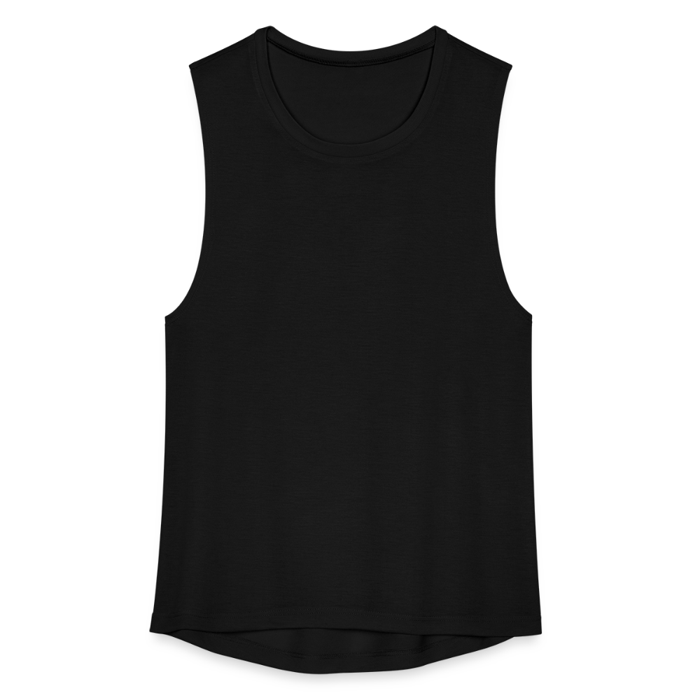 Women's Flowy Muscle Tank by Bella - black